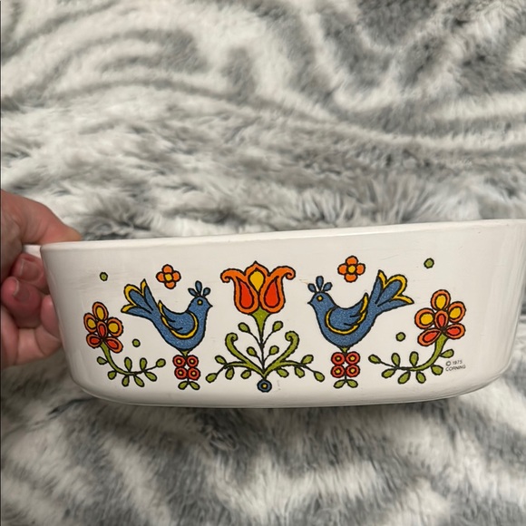 Corning Ware “Country Fair” dated 1975 with lid included; vintage and rare dish - Picture 1 of 10